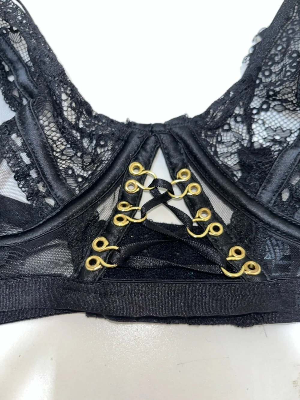Ann Summers The Divine Plunge Bra 34C black